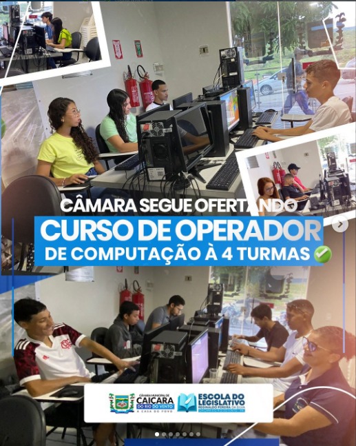 + UM CURSO SENDO OFERTADO PARA OS CAIÇARENSES