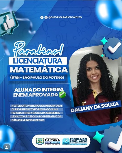 PARABÉNS DALIANY 🎉