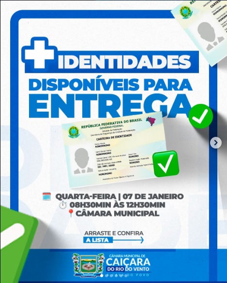 IDENTIDADES DISPONÍVEIS ✅