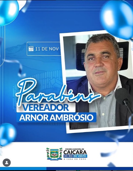 PARABÉNS, VEREADOR ARNOR 🎁🎉