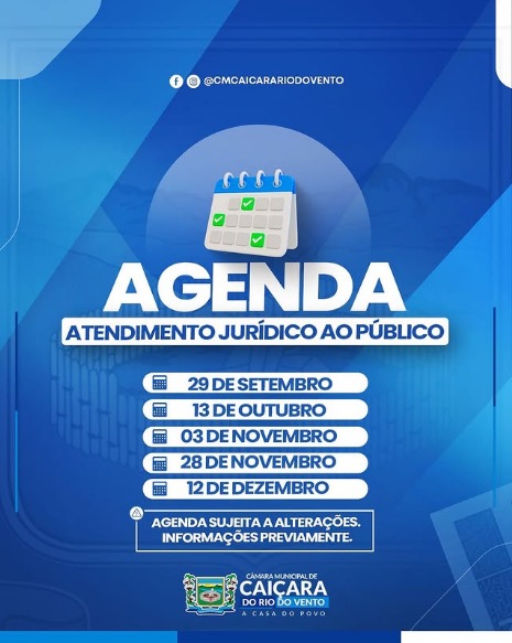 AGENDA | ATENDIMENTO JURÍDICO