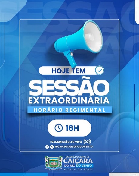 DIA DE SESSÃO EXTRAORDINÁRIA